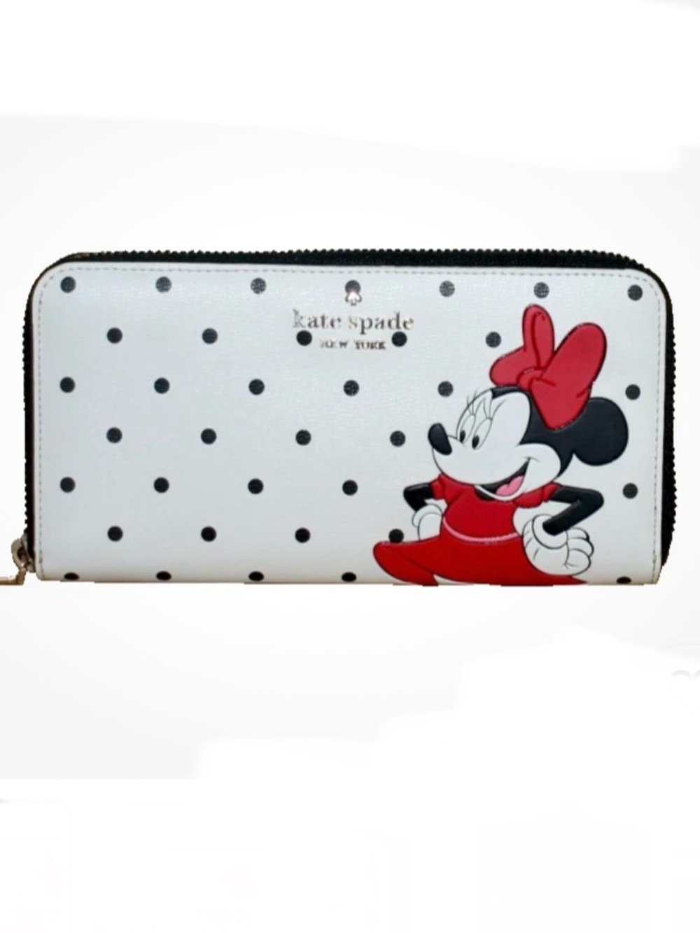 kate spade Minnie Mouse Polka Dot Zip Wallet